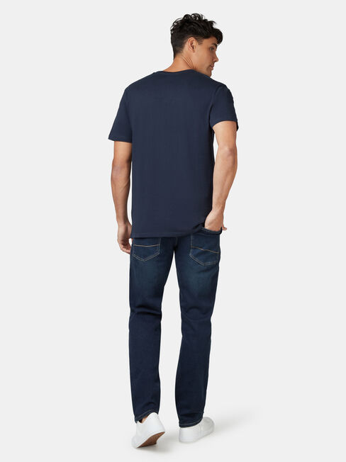 Basic Short Sleeve Tee, Navy, hi-res