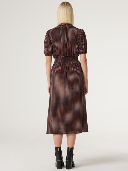 Lahni Midi Dress, Abstract Check, hi-res