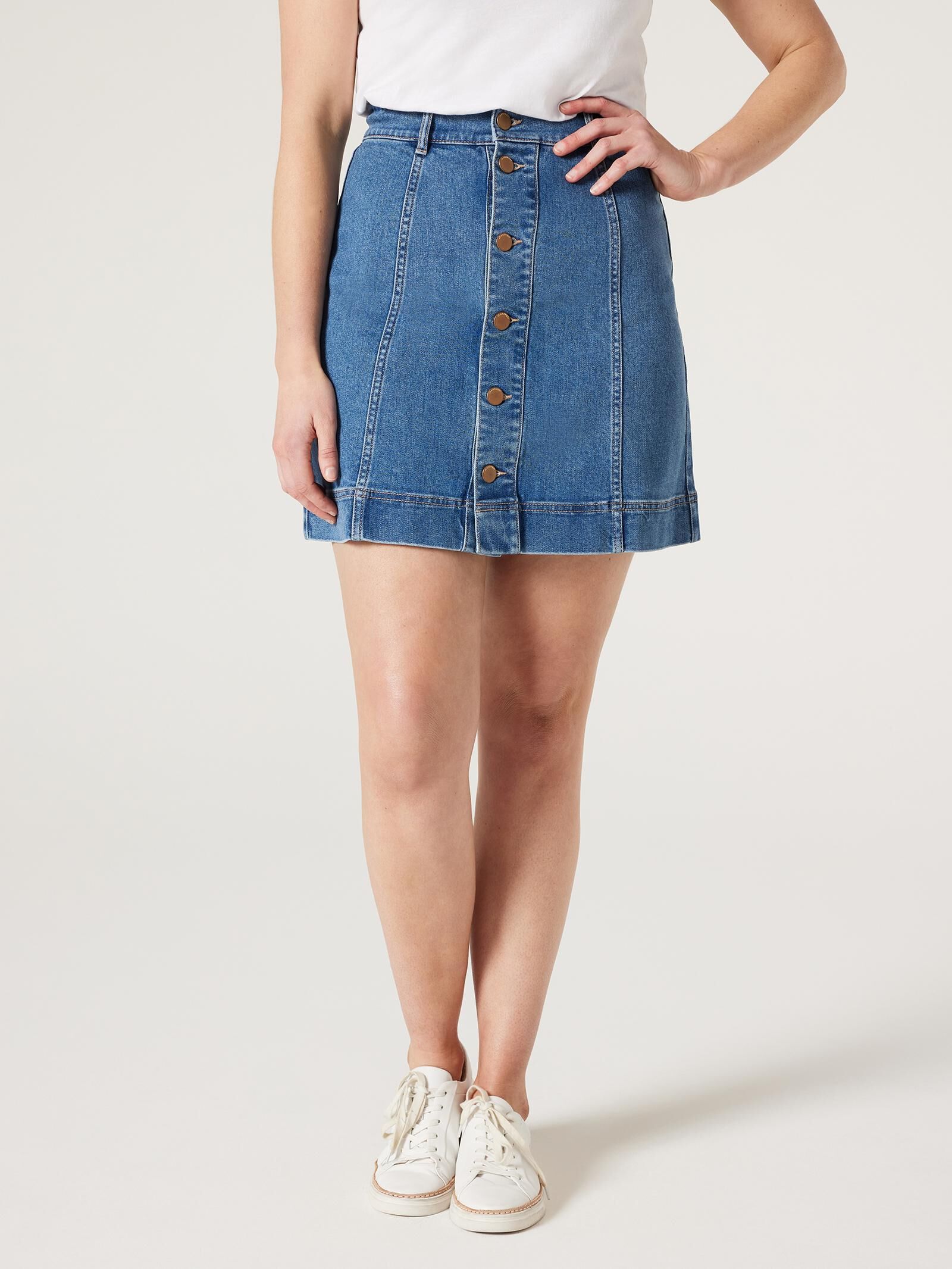 Denim deals skirt jeanswest