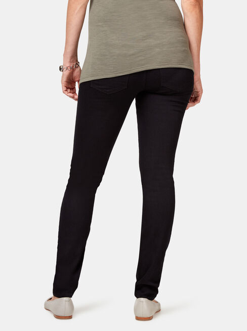 Maternity Skinny Jeans Absolute Black, Black, hi-res