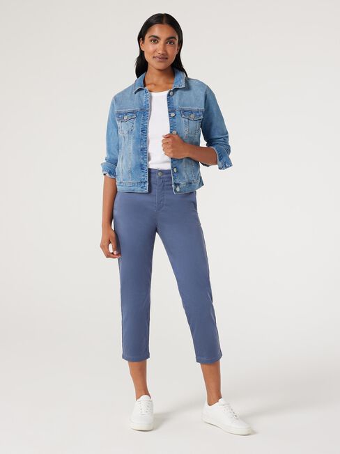 Sammy Mid Waisted Straight Capri