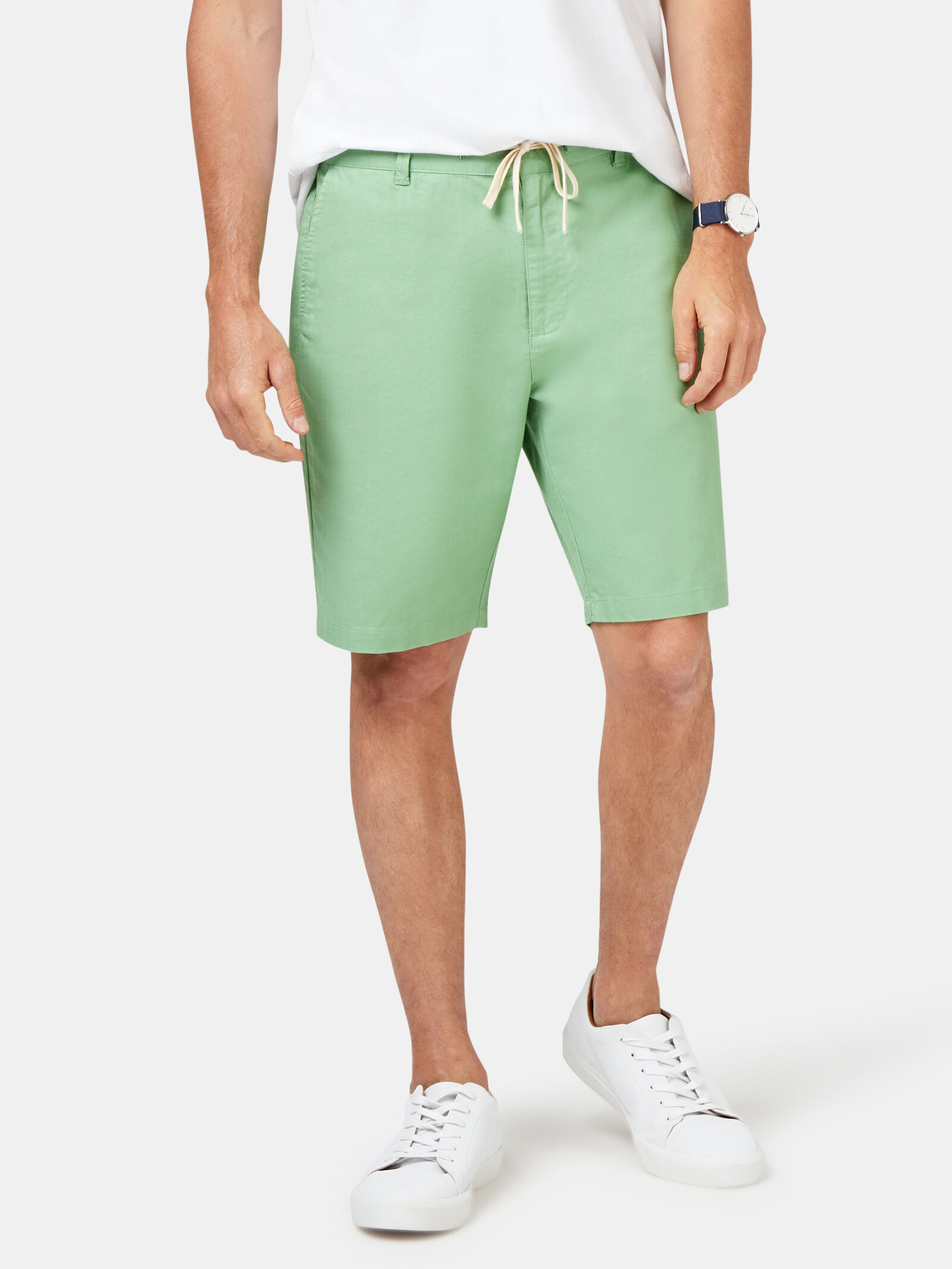 Tie front shop denim shorts