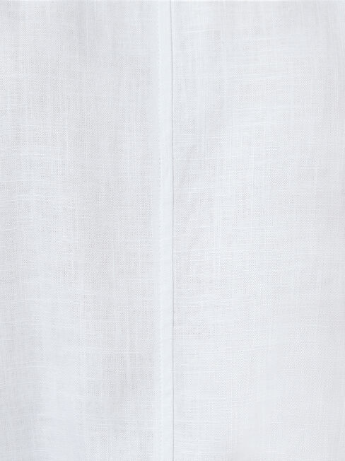 Luna Linen Blend Top, White, hi-res