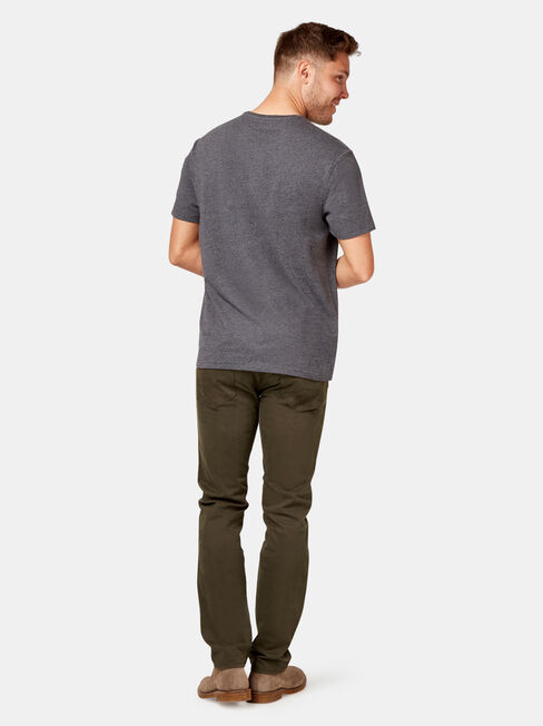 Slim Straight Jeans Dark Forest, Coloured, hi-res