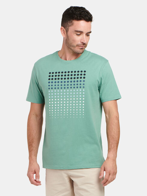 Levi Short Sleeve Print Crew Tee, Green, hi-res