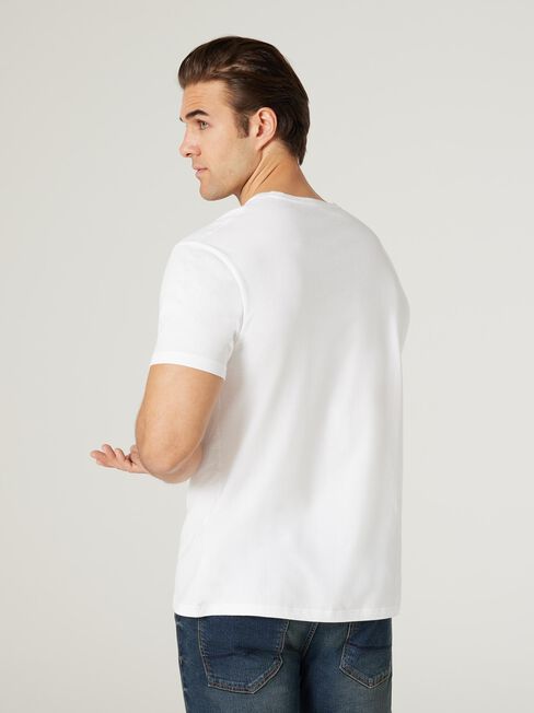 SS Basic Tee, White, hi-res