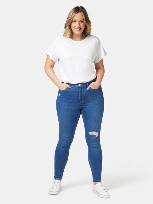 Valerie Curve Embracer Skinny 7/8 Jeans Mid Indigo, Mid Indigo, hi-res
