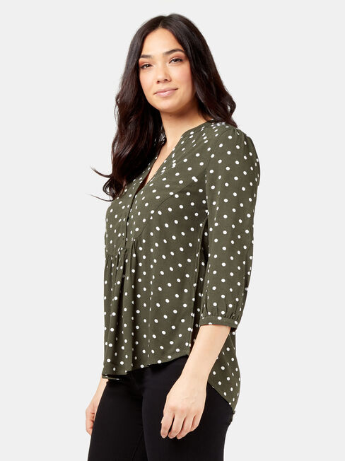Aria Blouse, Green, hi-res
