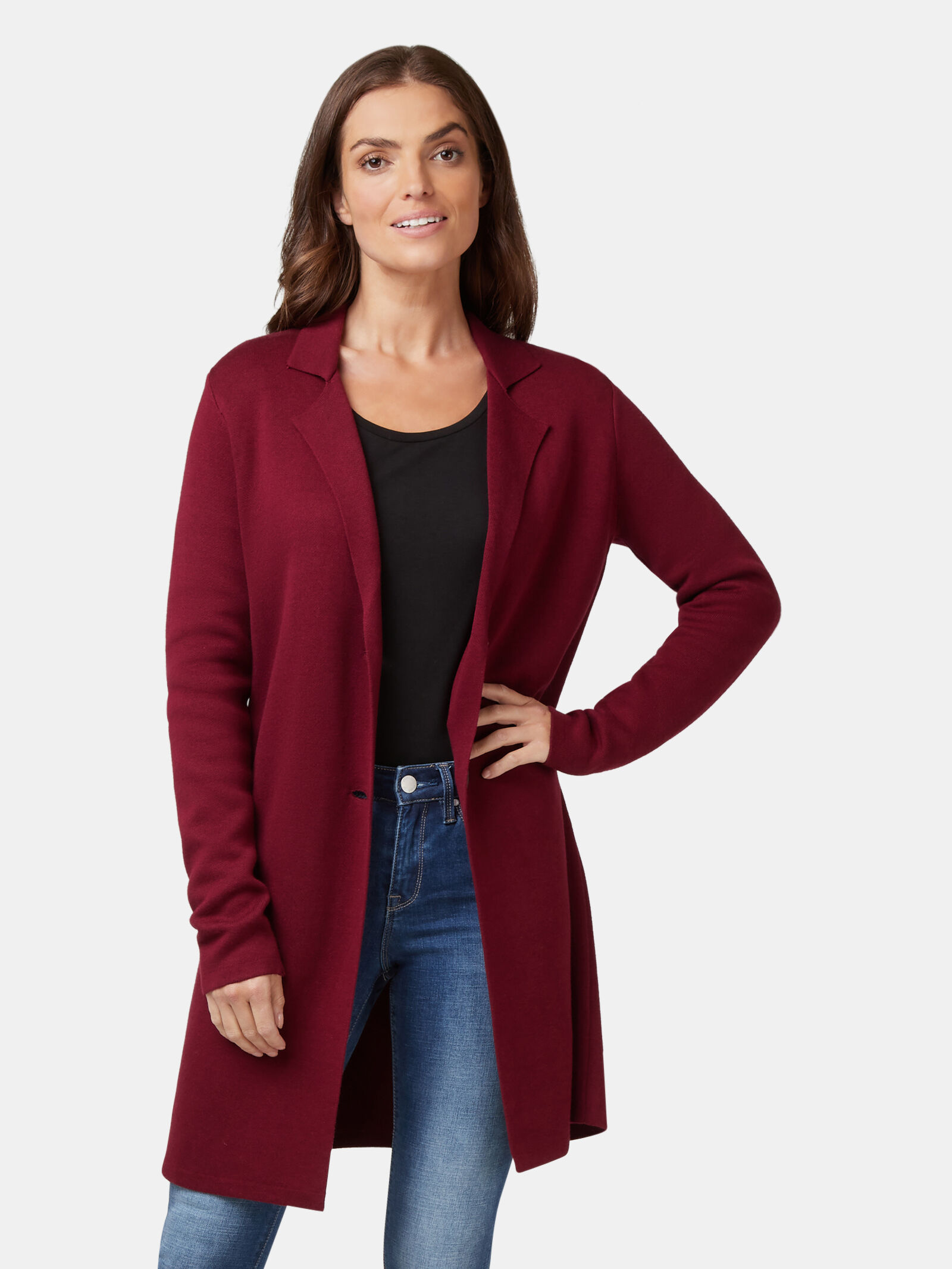 Maroon coatigan discount