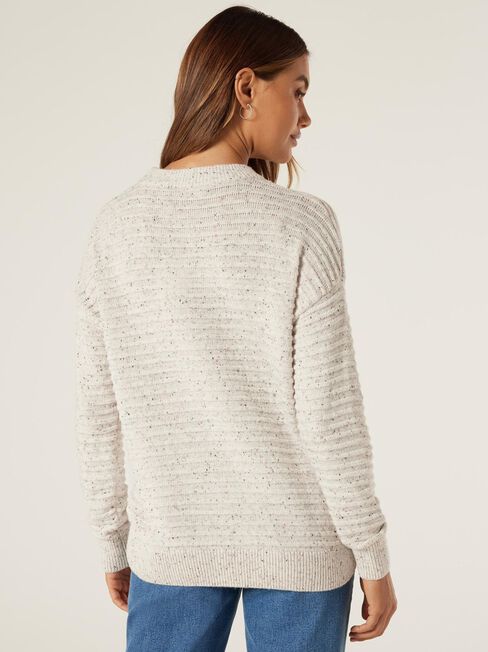 Matilda Nep Ottoman Knit, Natural Marle, hi-res
