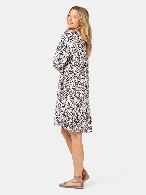 Jasmine Tiered Beach Dress, Grey, hi-res