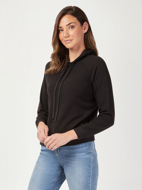 Khloe Soft Touch Hoodie, Black, hi-res