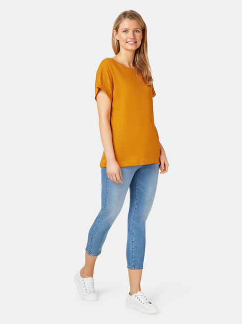 Drop Shoulder Tee, Inca Gold, hi-res