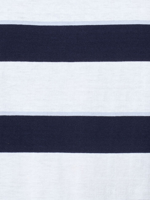 Maxton Short Sleeve Stripe Crew Tee, Multi, hi-res