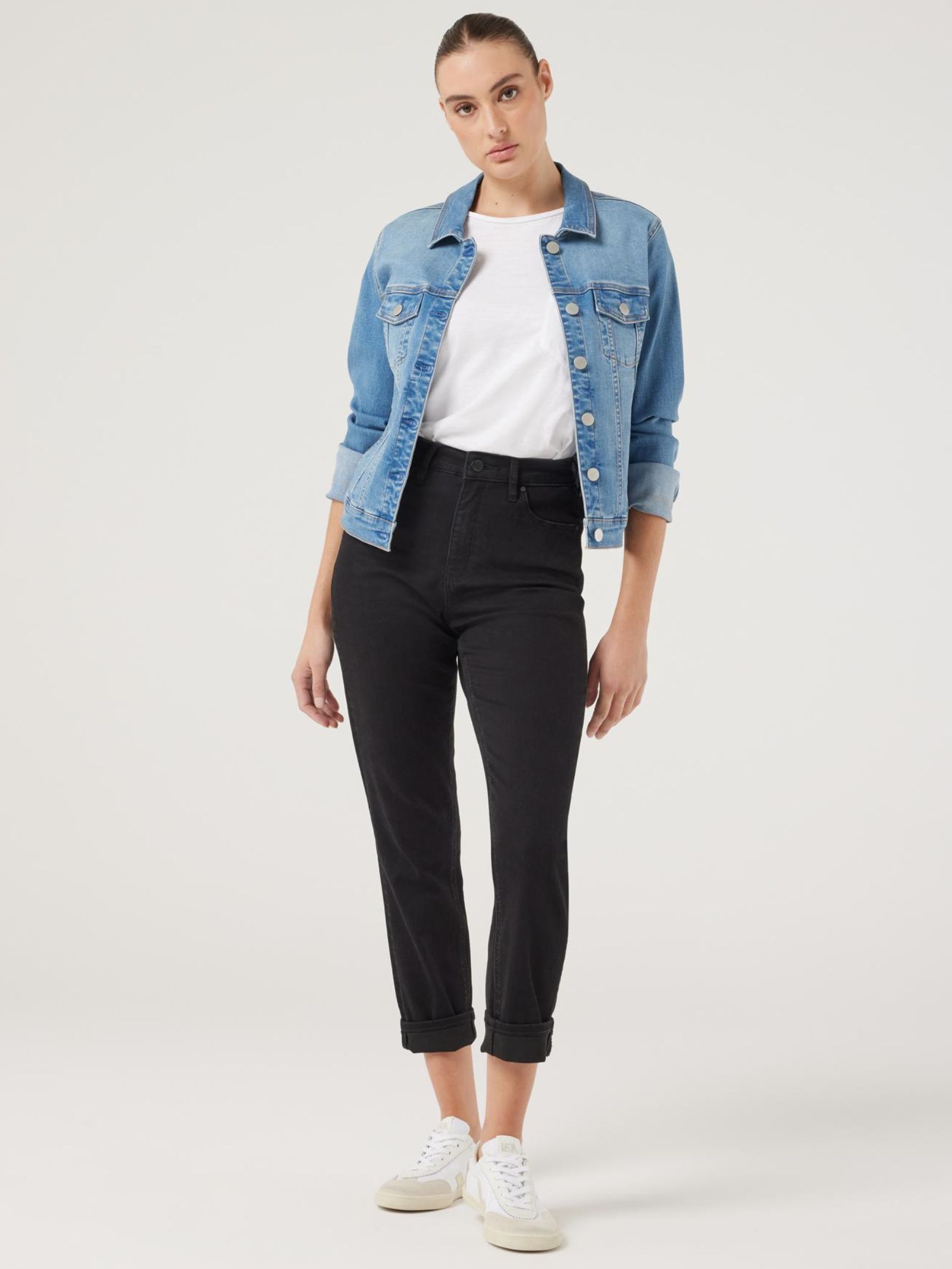 Stretch jeans jacket deals