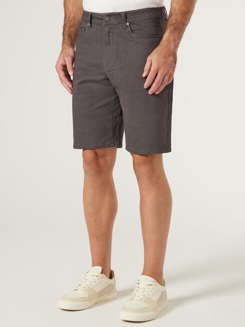 Milton 5 Pocket Short, Grey, hi-res