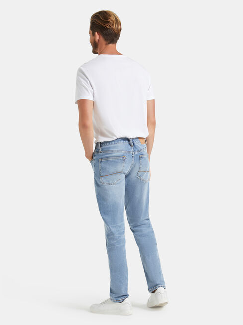 Slim Tapered Jeans Modern Blue, Light Indigo, hi-res