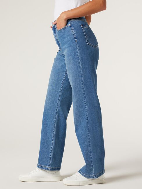 Jessie High Waisted Wide Leg Jeans, Vintage Blue, hi-res