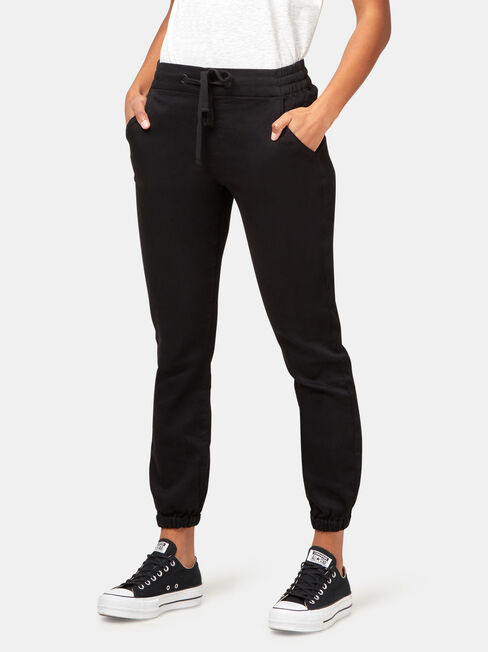 Georgina Luxe Lounge Jogger, Black, hi-res