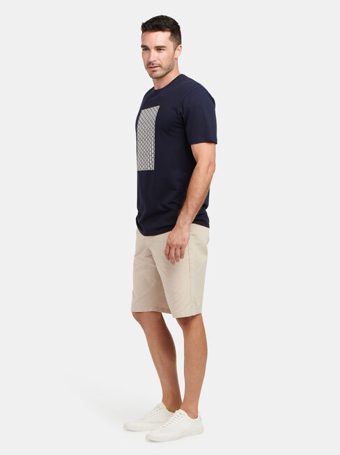 Dylan Short Sleeve Print Crew Tee, Blue, hi-res