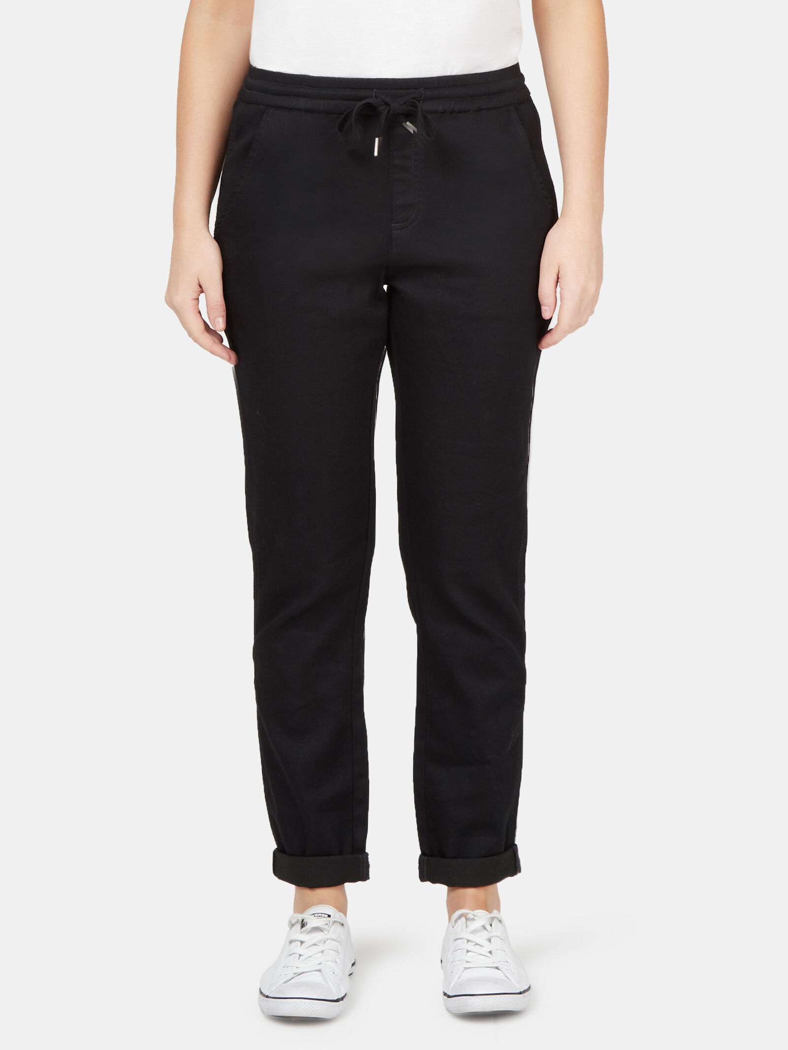 Denim clearance joggers black