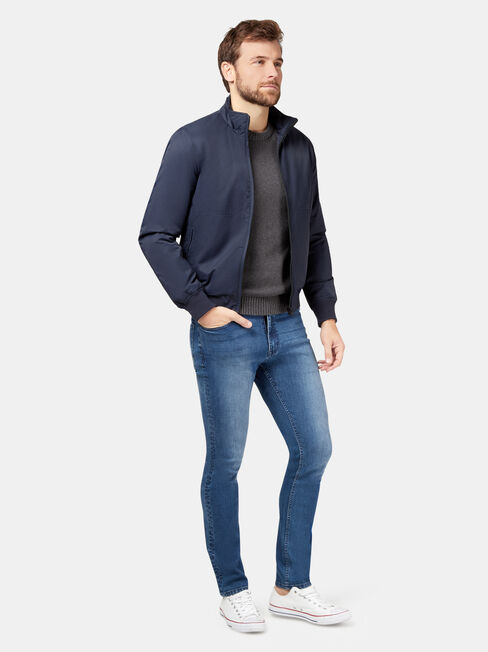Jed Bomber Jacket, Blue, hi-res