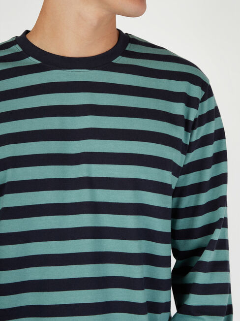 LS Wilton Stripe Crew Tee, Stripe, hi-res