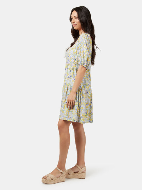 Rebecca Square Neck Dress, Green, hi-res