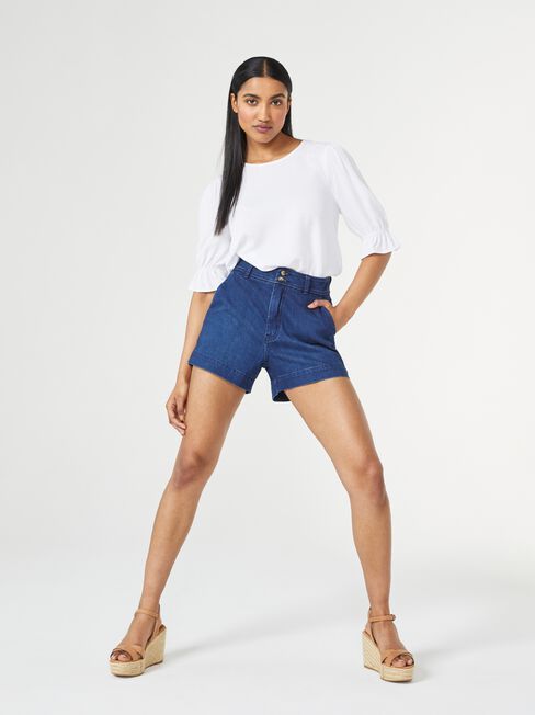 Cami Blouse, White, hi-res
