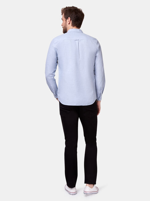 Bennett Long Sleeve Textured Shirt, Blue, hi-res