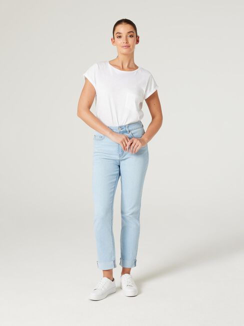 Brooke High Waisted Tapered Crop Jeans