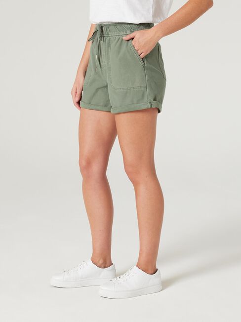 Elly Luxe Short, sage, hi-res