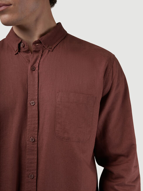 LS Brody Textured Shirt, Red, hi-res