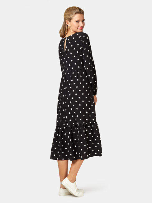 Tory Tiered Midi Dress, Multi, hi-res