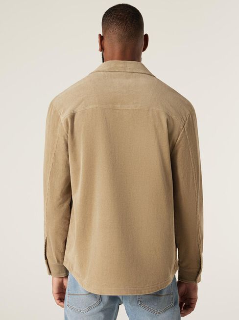 Lucas Corduroy Jacket, Taupe, hi-res