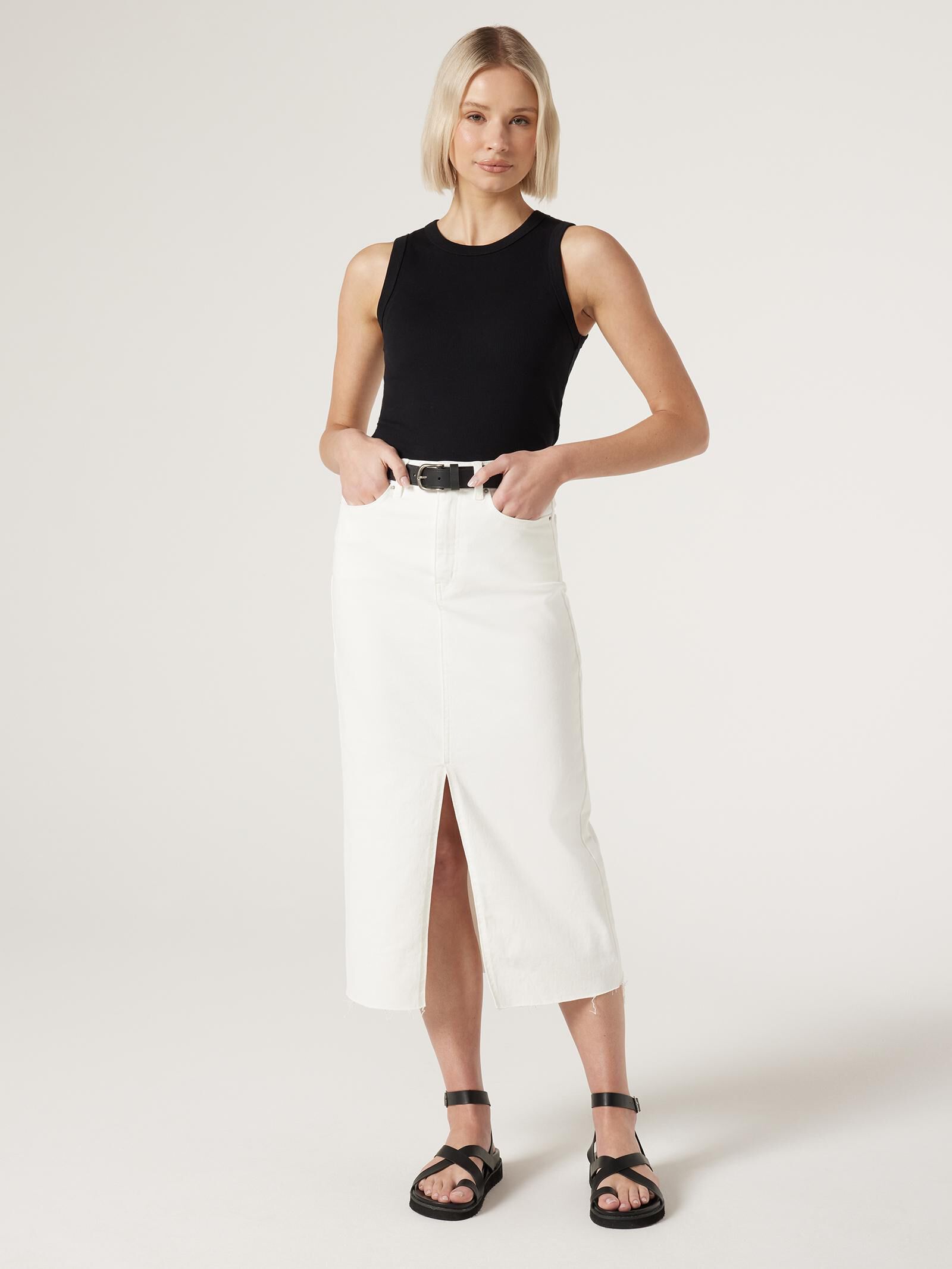 White denim skirt jeanswest discount
