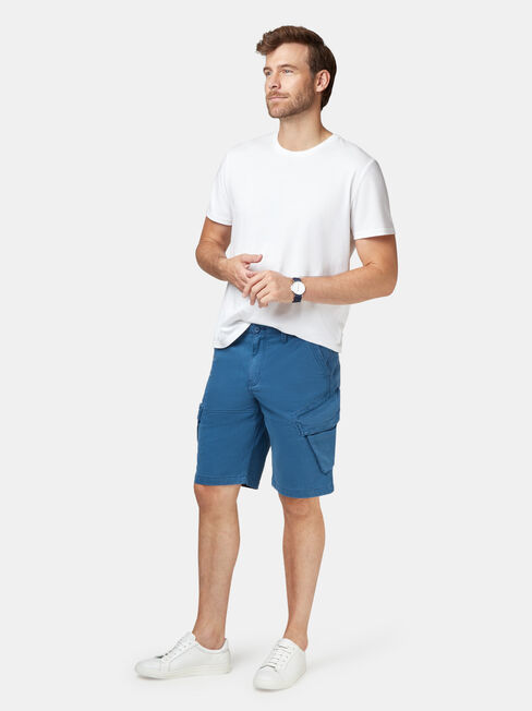 Archie Cargo Short, Blue, hi-res