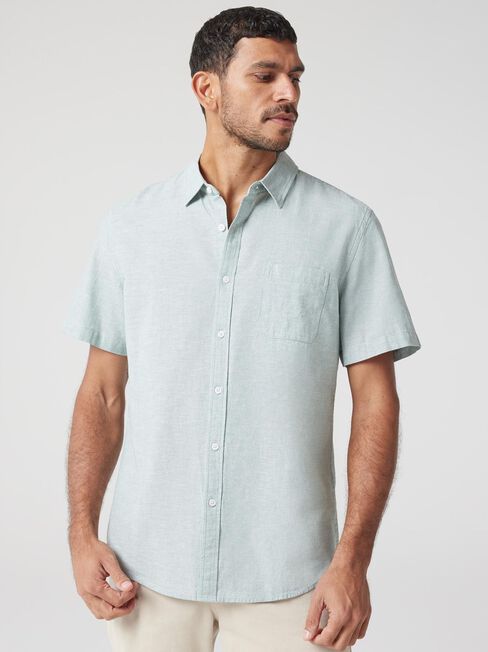 Wolf Textured Short Sleeve Shirt