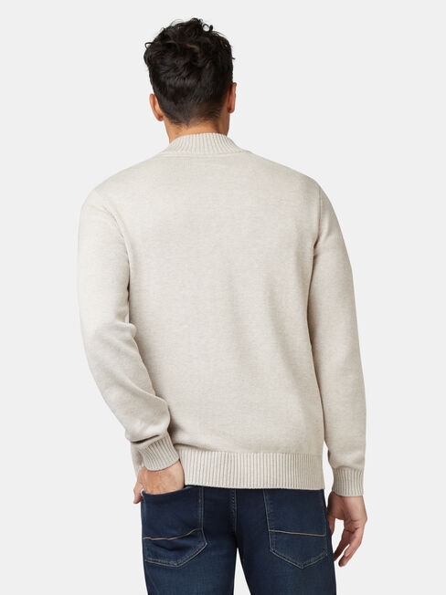 Fisher Shawl Neck Knit, Brown, hi-res