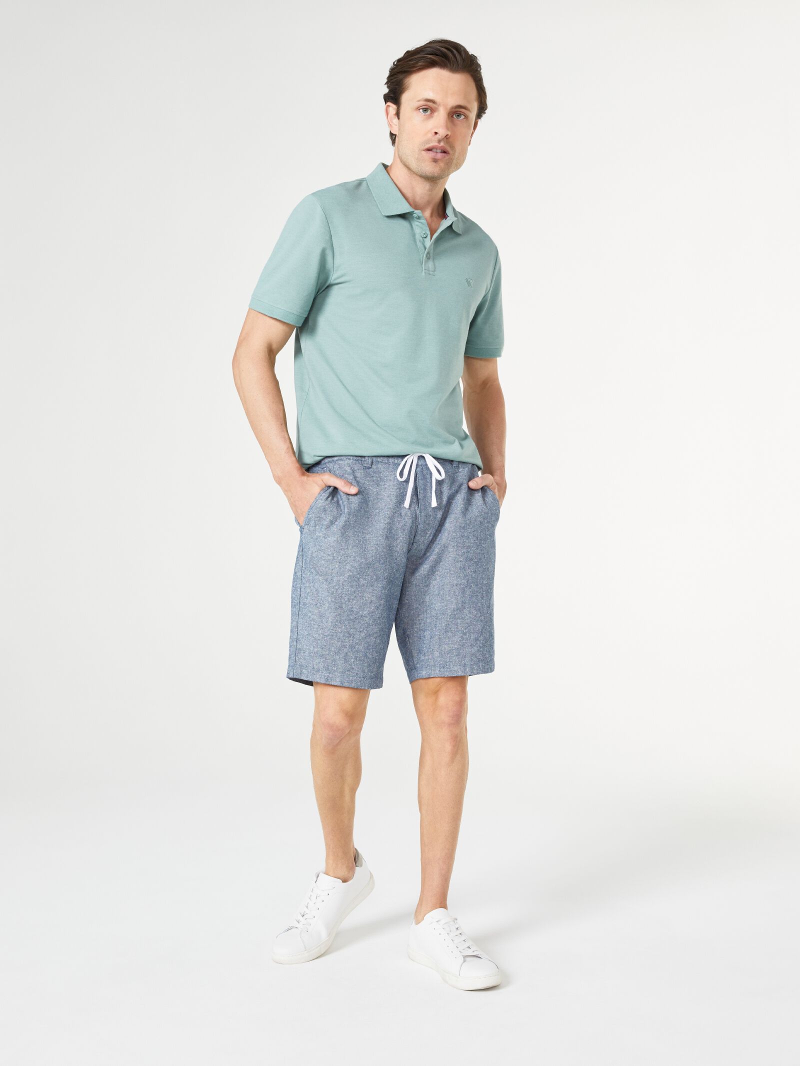 Polo shorts cheap grey