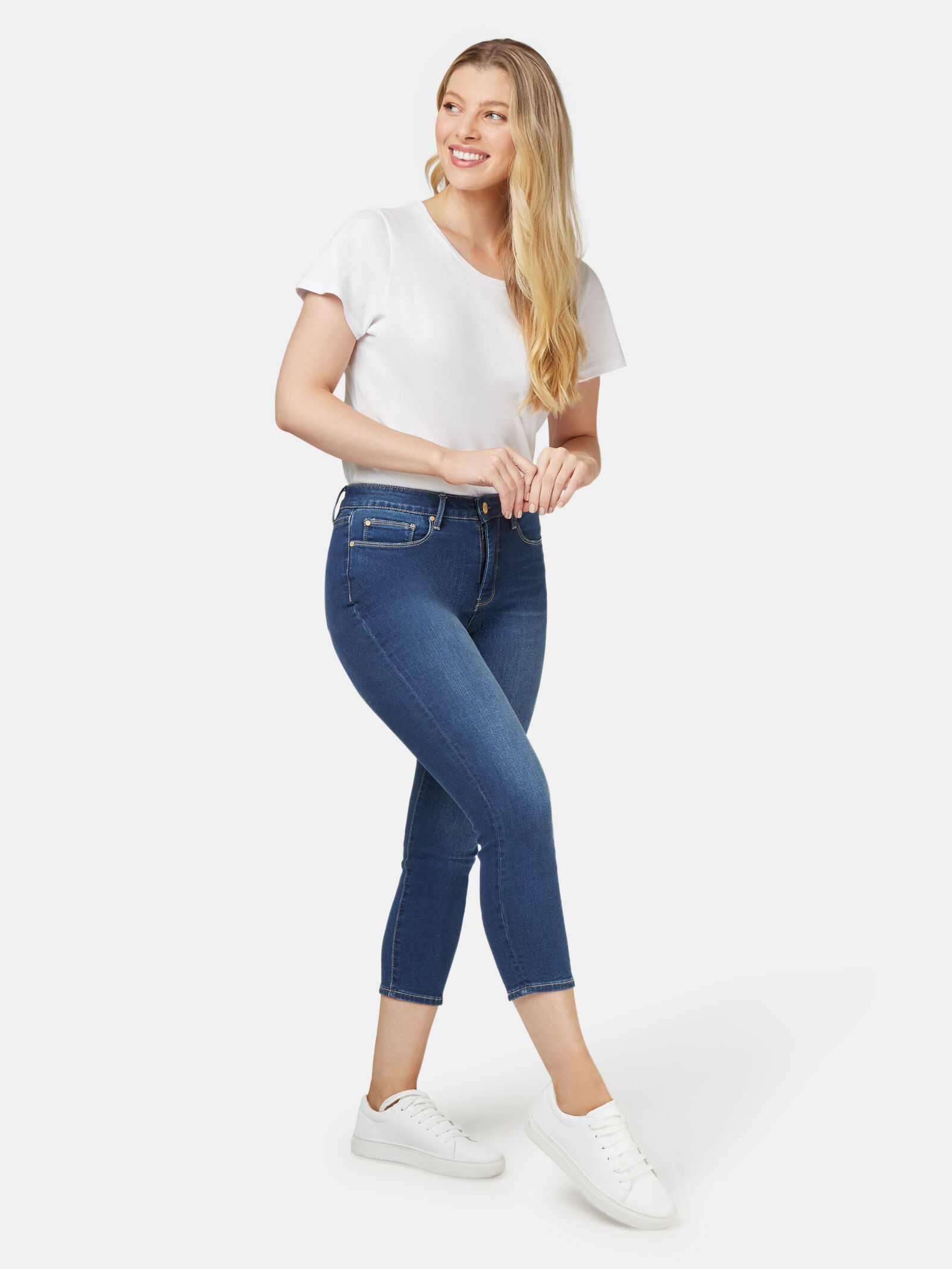 Kara Curve Embracer Skinny Capri Jeans Mid Vintage Jeanswest