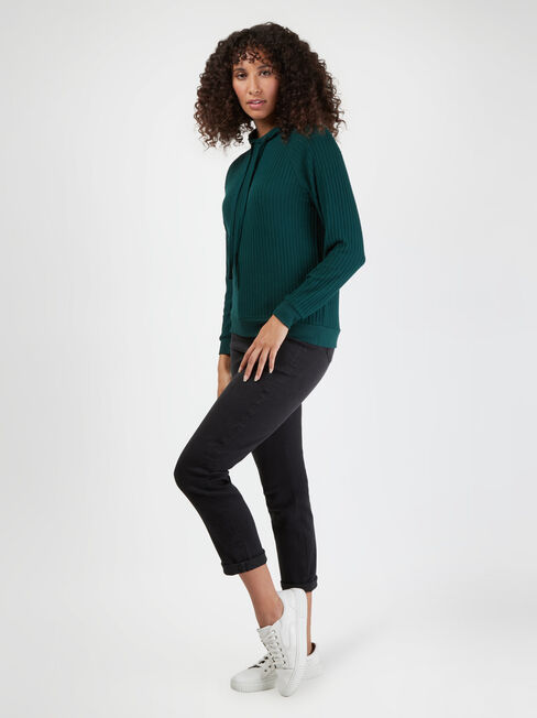 Khloe Soft Touch Hoodie, Green, hi-res