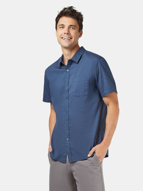 Kennedy Short Sleeve Shirt, Blue, hi-res