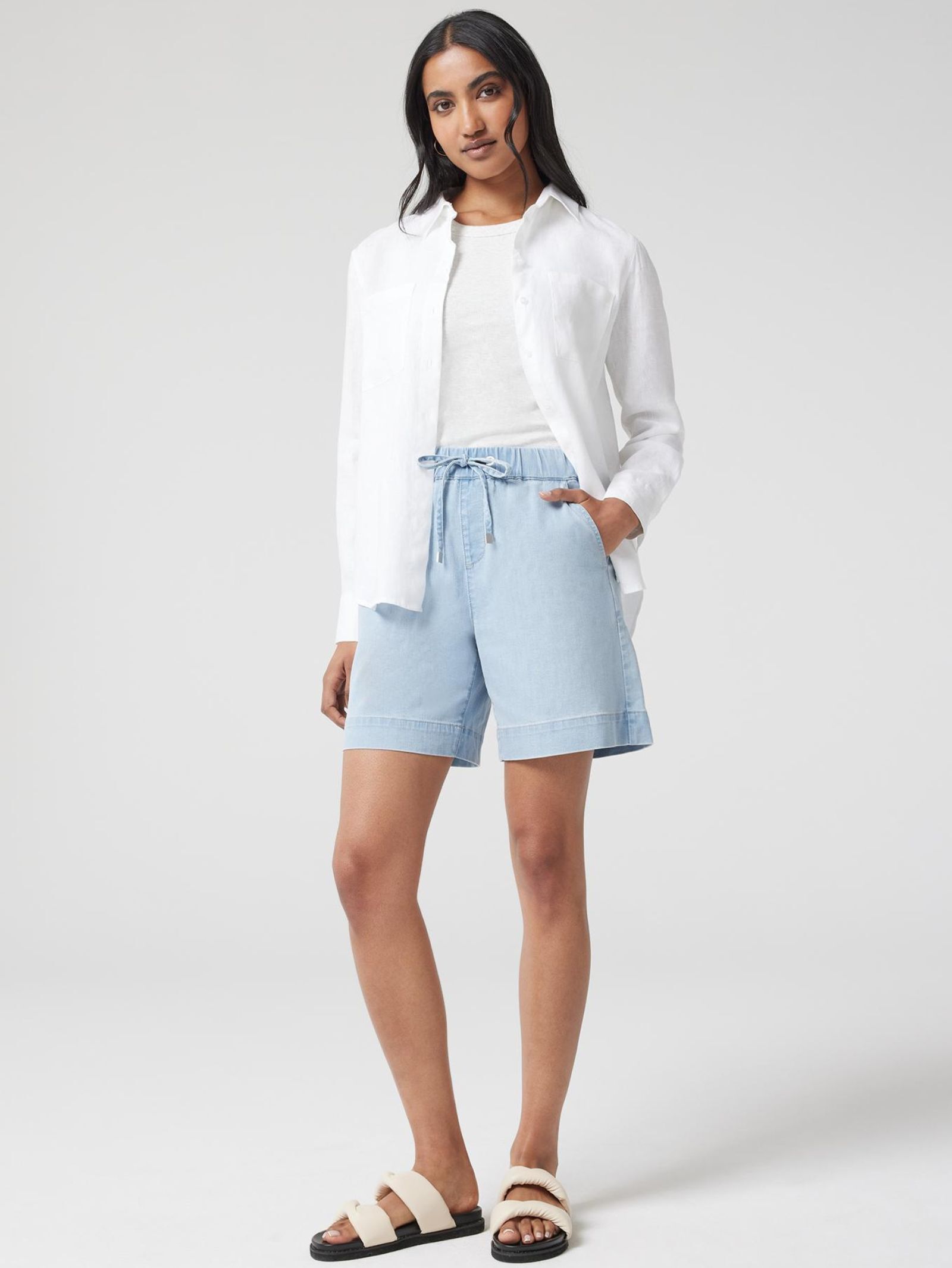J Luxe Harper Denim Short Jeanswest