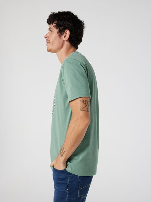 SS Blake Print Crew Tee, Sea Green, hi-res