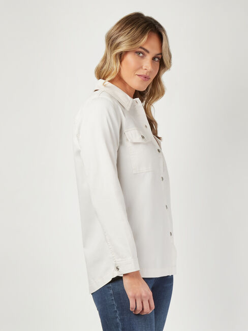 Sasha Shacket, White, hi-res