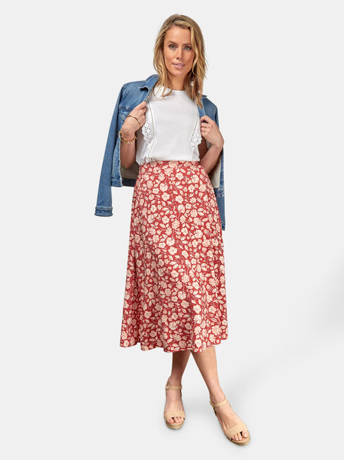 Alice Midi Skirt, Multi, hi-res