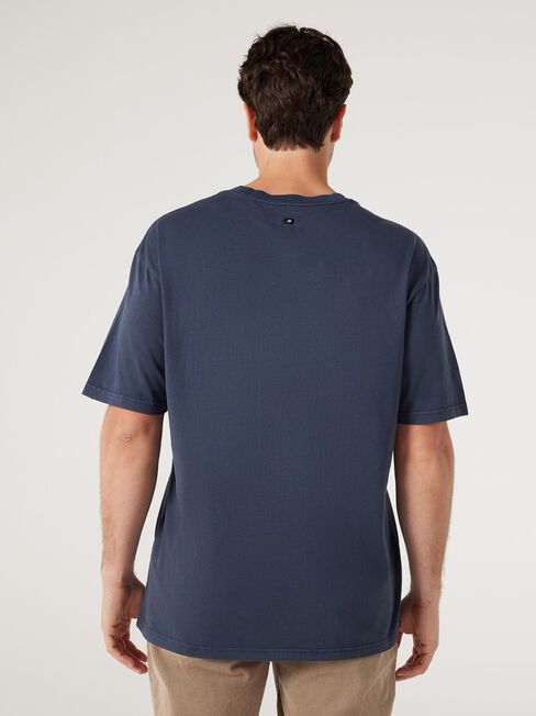 Ace Relaxed Fit Basic Crew Tee, Faded Ink, hi-res