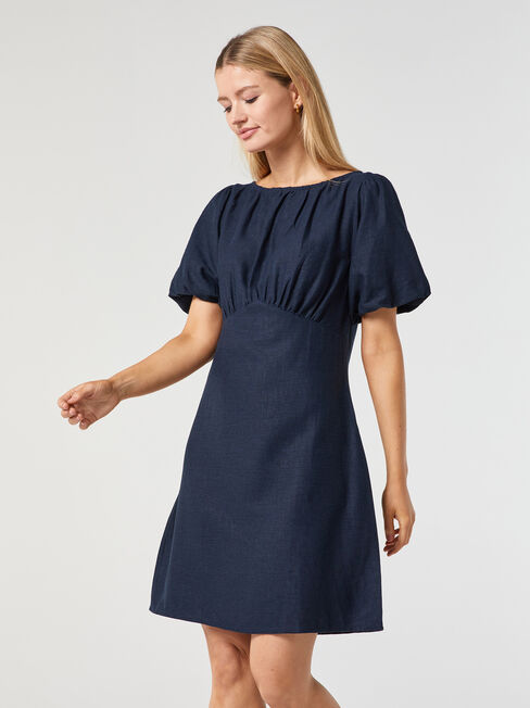 Poppy Puff Sleeve Dress, Other, hi-res