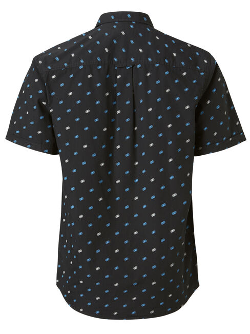 Burley Short Sleeve Print Shirt, Black, hi-res